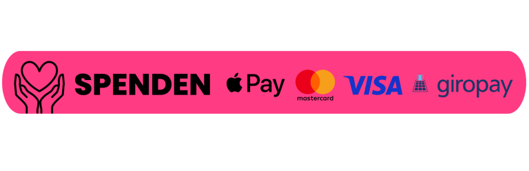 Spenden mit Apple Pay, Mastercard, Visa und giropay